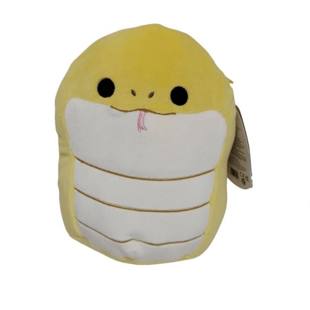 Squishmallows Yellow and White Snake Plush